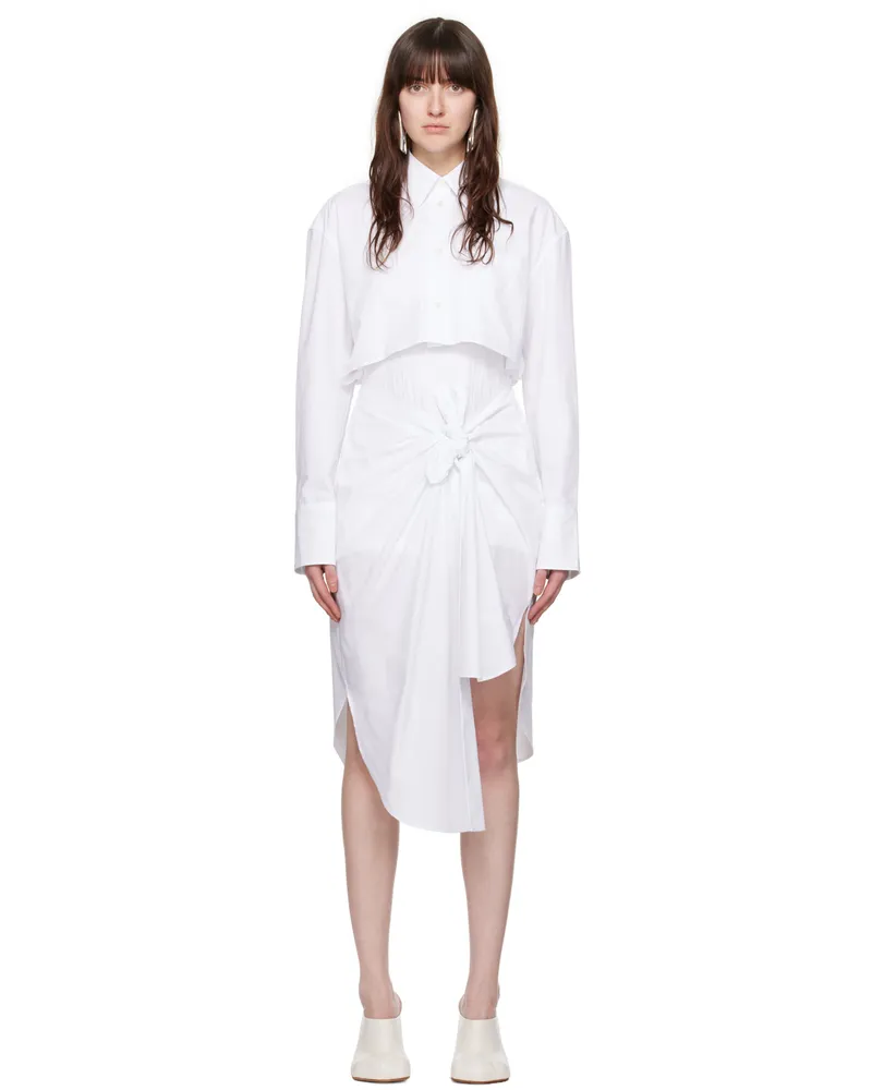 J.W.Anderson White Knotted Minidress 001