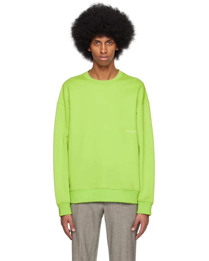 Wooyoungmi Green Printed Sweatshirt Fresh