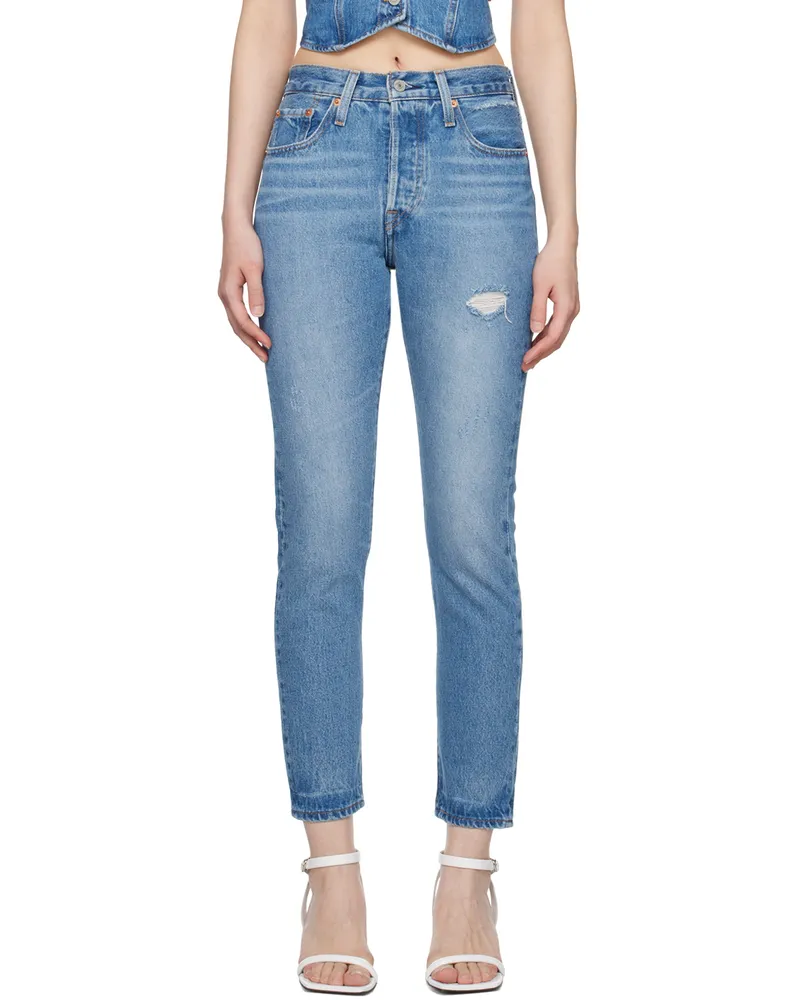Levi's Blue 501 Skinny Jeans We