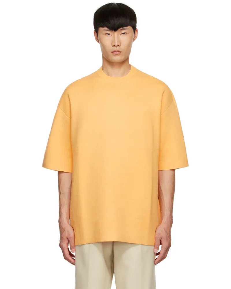 Peter Do Yellow Viscose T-Shirt Light