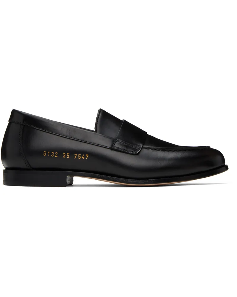 Common Projects Black Flat Loafers 7547