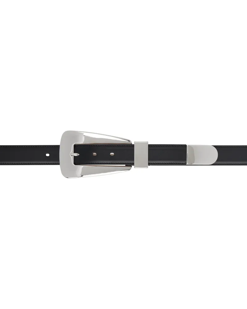 KHAITE Black Lucca Belt 200