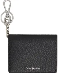 Acne Studios Black Folded Leather Wallet Black