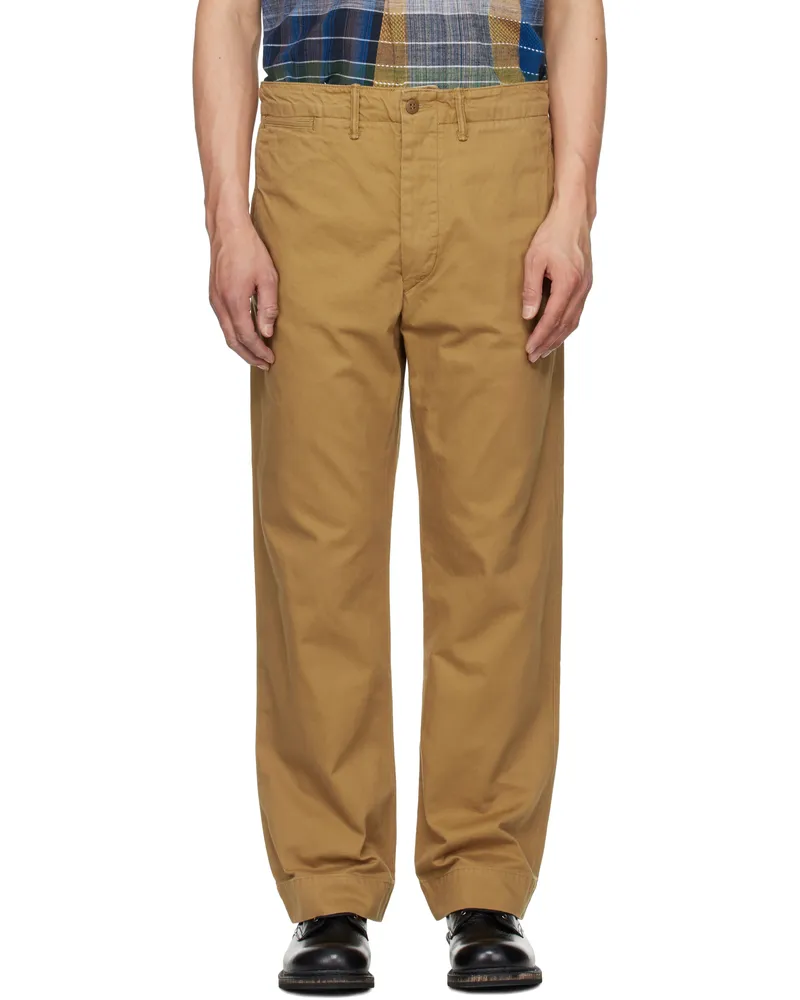 RRL Tan Field Chino Trousers British