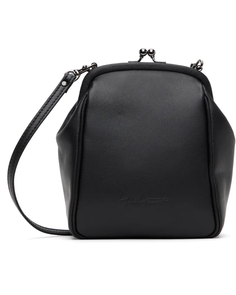Yohji Yamamoto Black Clasp Shoulder Bag 1