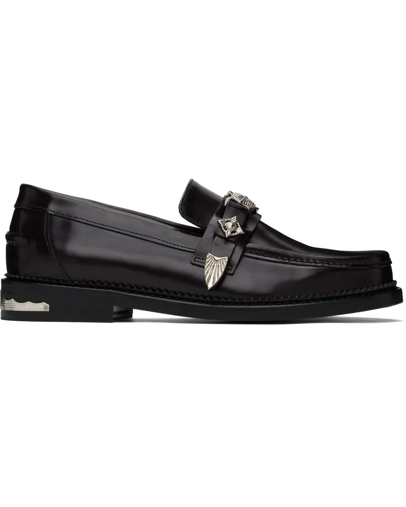 Toga SSENSE Exclusive Burgundy Loafers Burgundy