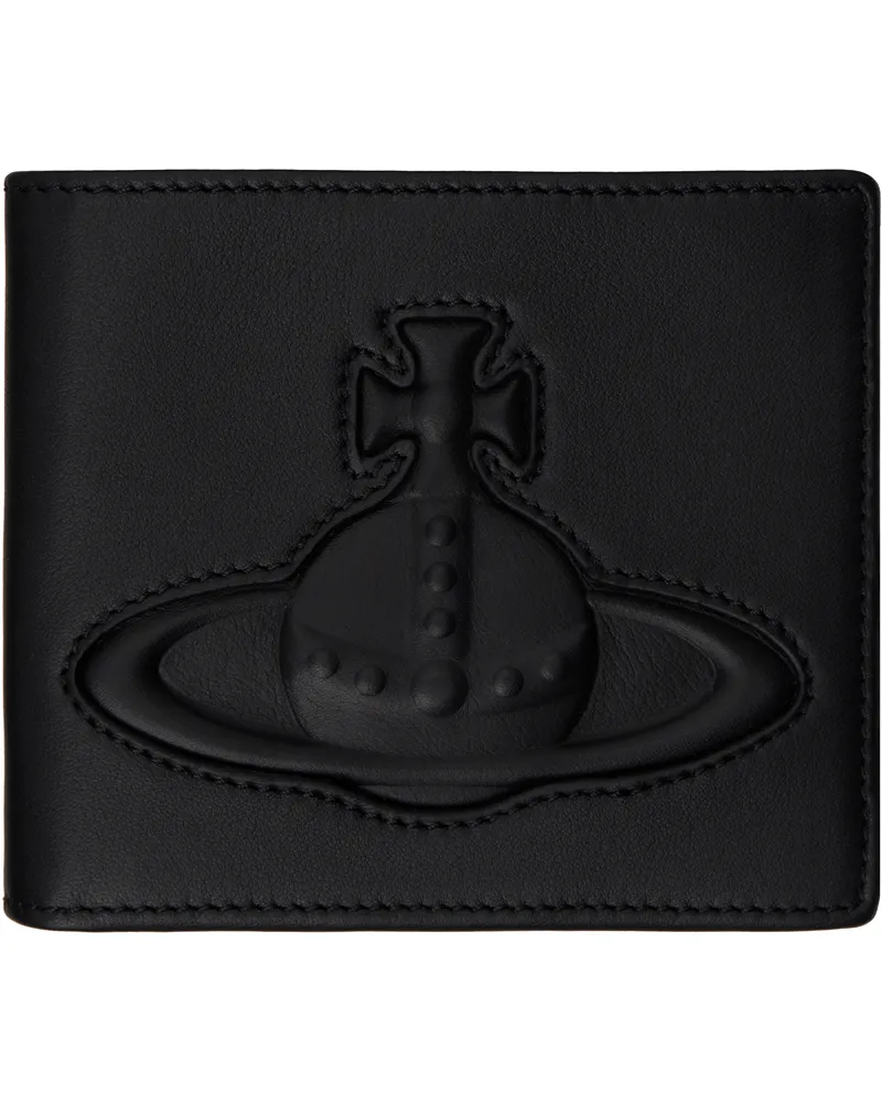 Vivienne Westwood Black Billfold Wallet Aw24-N401