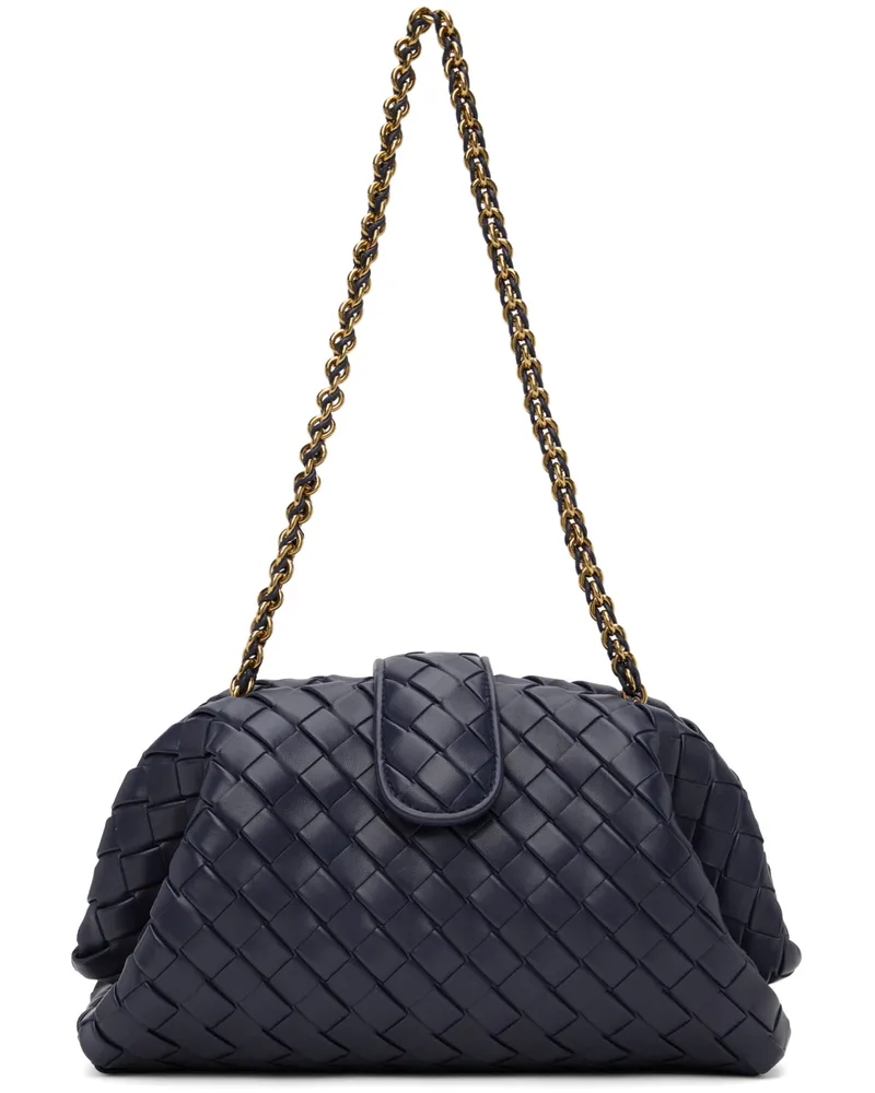 Bottega Veneta Navy Teen Lauren 1980 Chain Clutch 4527