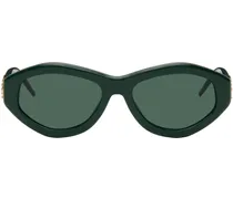 Green Monogram Plaque Sunglasses
