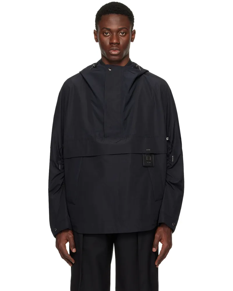 Wooyoungmi Navy Drawstring Jacket 934n