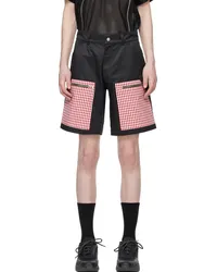 Olly Shinder Black Gingham Shorts Black