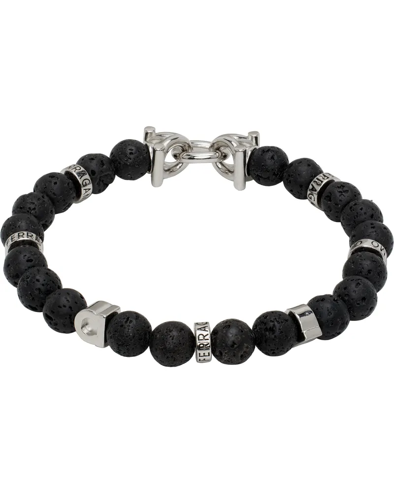 Ferragamo Black Beads Bracelet Beads