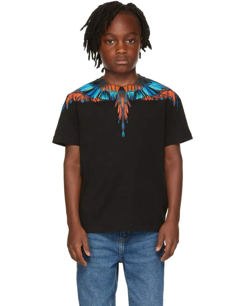 Marcelo Burlon | County of Milan Kids Black Wings T-Shirt Black