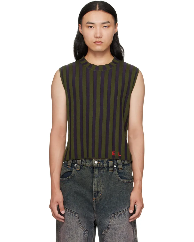 Eckhaus Latta Green Keyboard Sweater Mallard