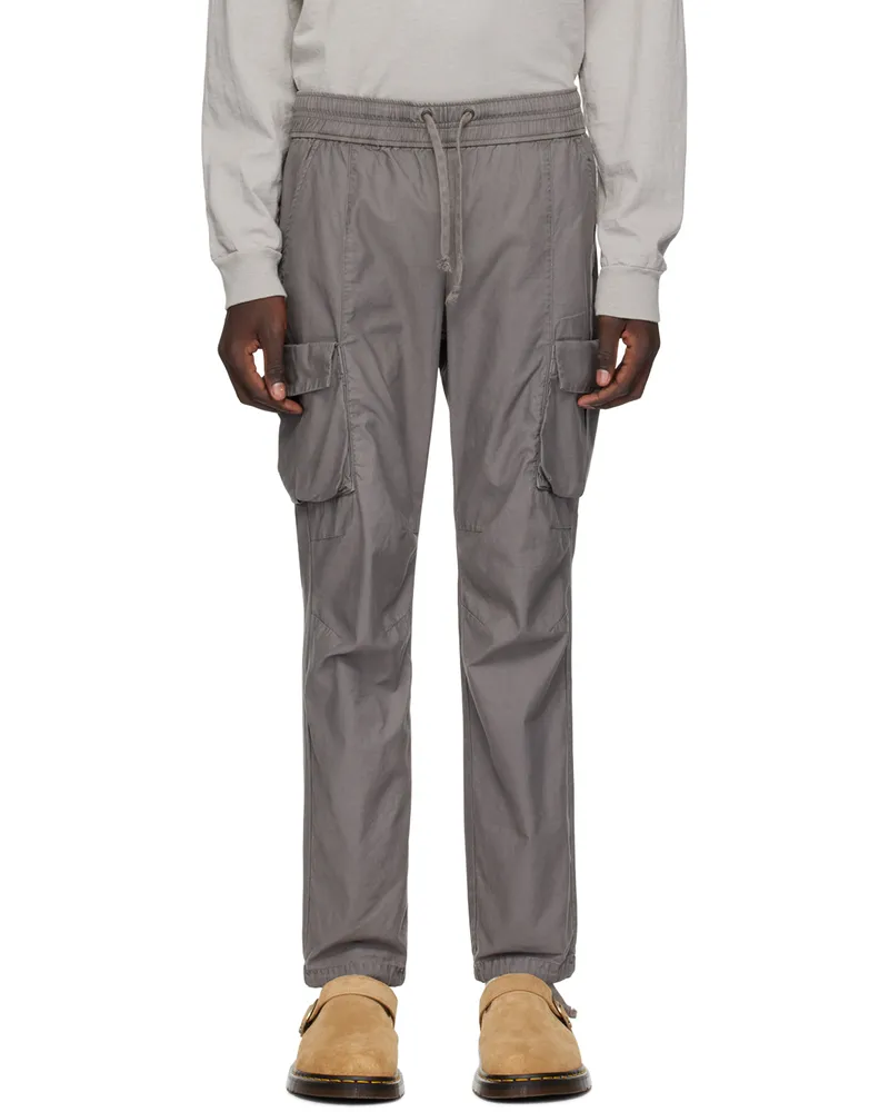 John Elliott + Co Gray Relaxed Fit Cargo Pants Charcoal