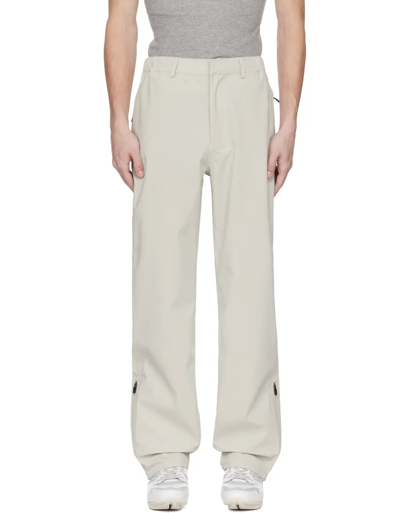 RAINS Beige Suva Hardshell Regular Trousers Matrix