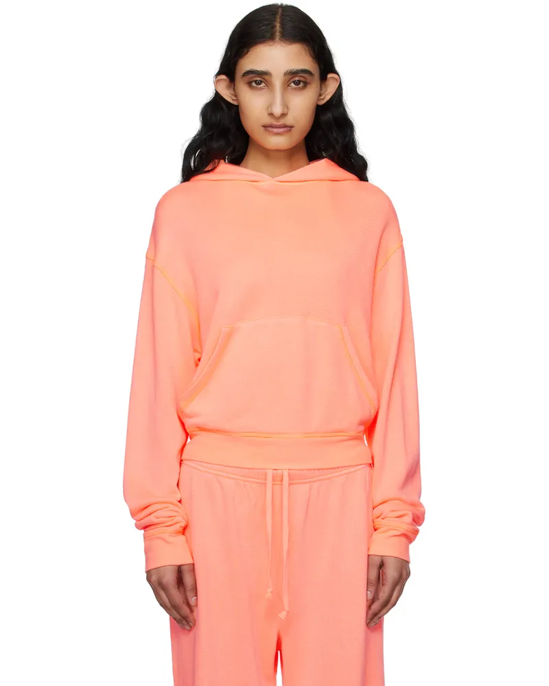 SKIMS Orange Modal French Terry Classic Hoodie Neon
