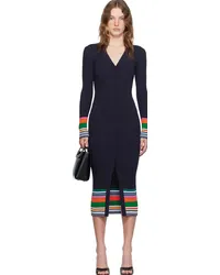 STAUD Navy Shoko Midi Dress Nvmt