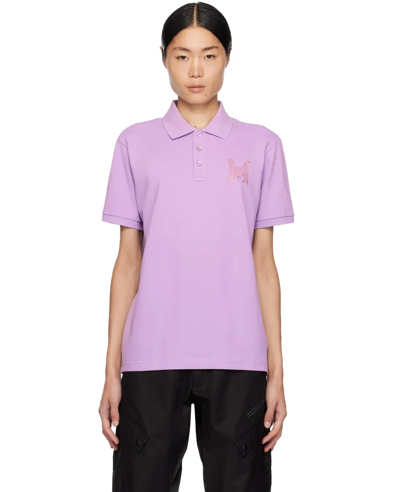 Moncler Purple Patch Polo Viola