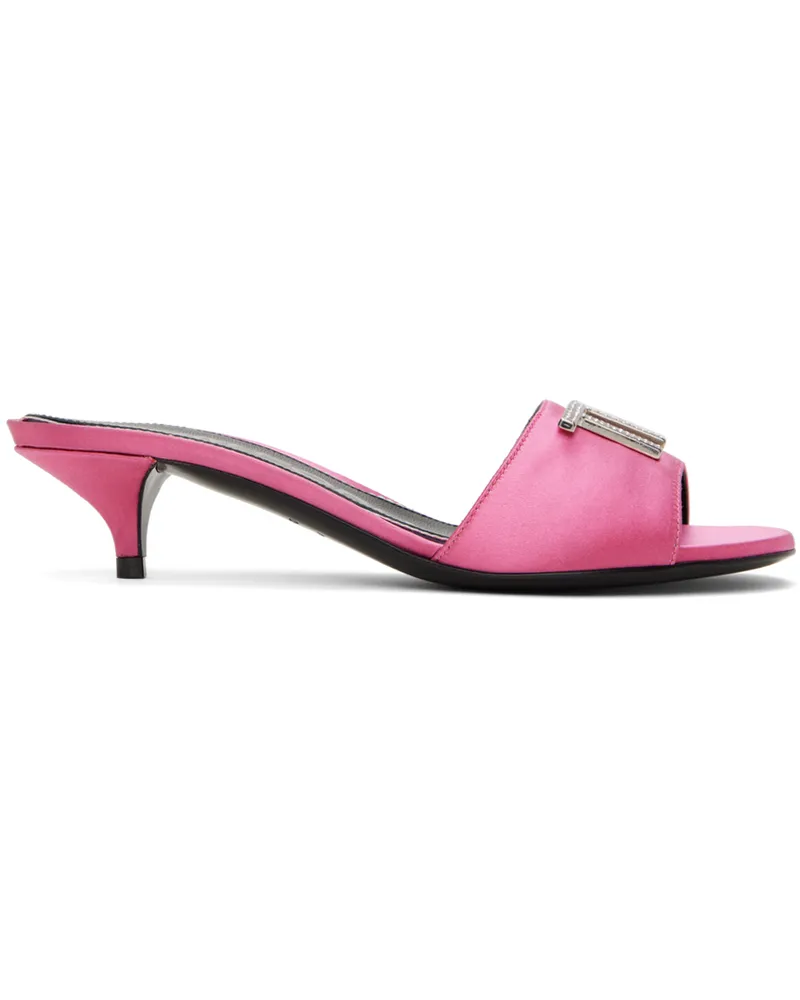 Tom Ford Pink Kitten Heeled Mules 1p003