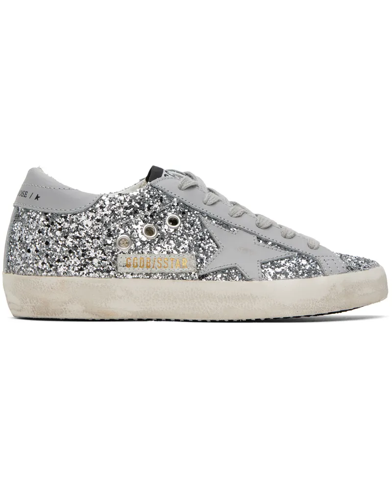Golden Goose SSENSE Exclusive Silver Super-Star Classic Sneakers 70154