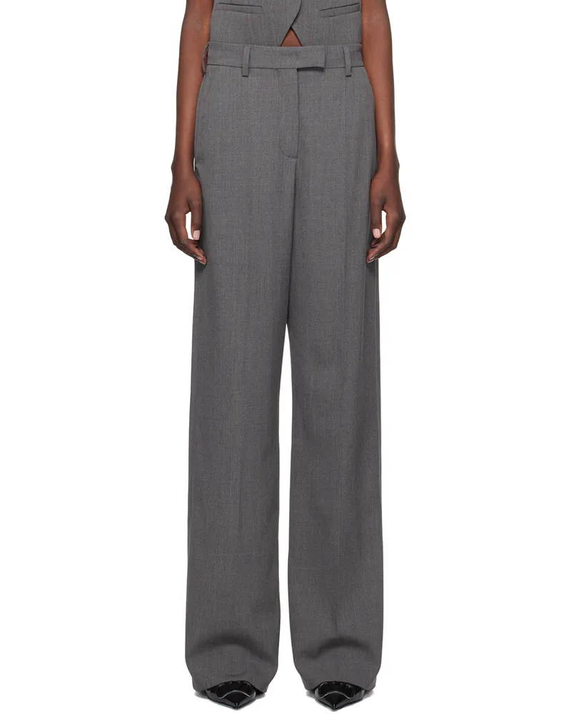 Valentino Garavani Gray Wool Trousers 153