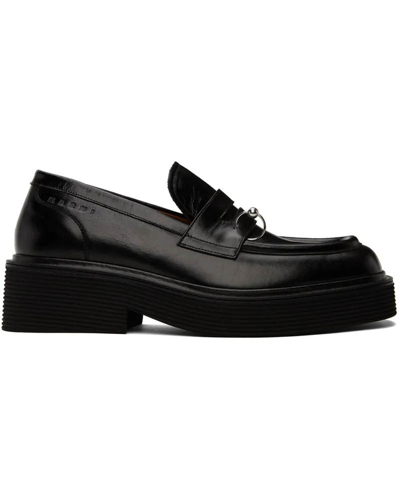 Marni Black O-Ring Loafers 00n99