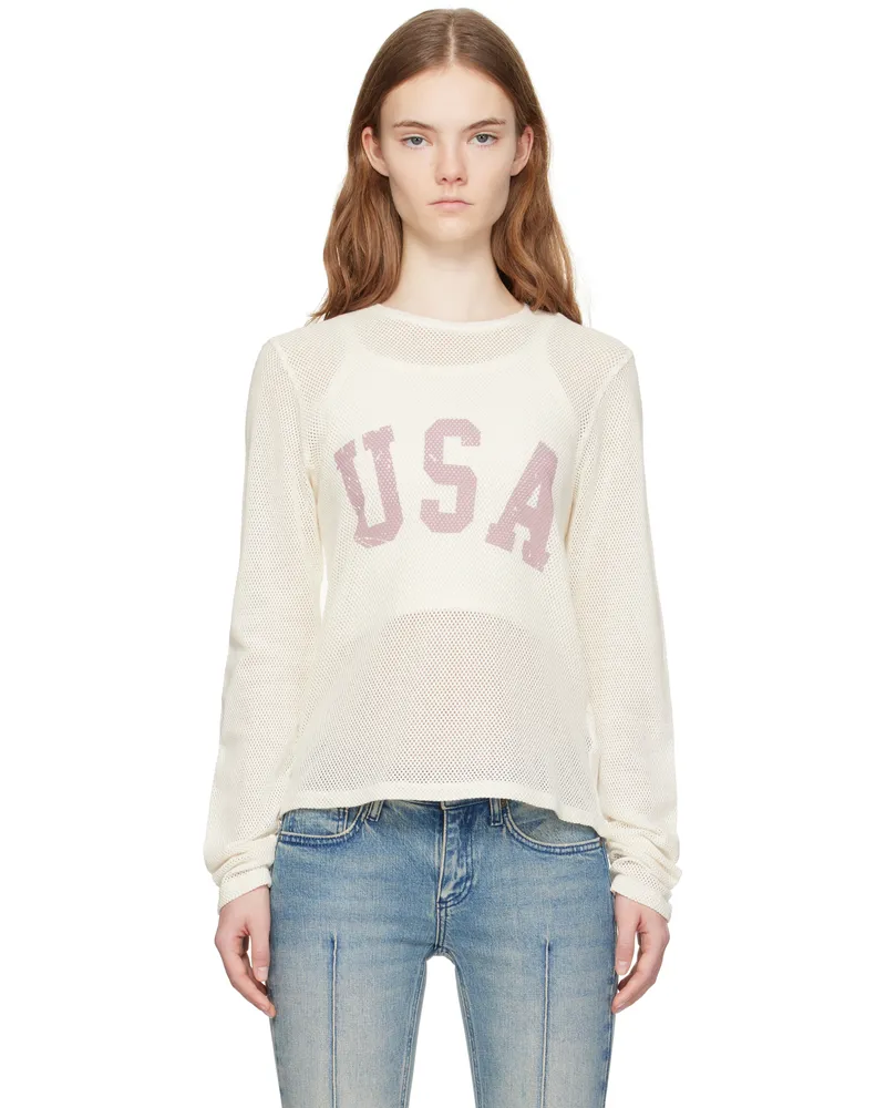 Guess White Front Lettering T-shirt Pwmu