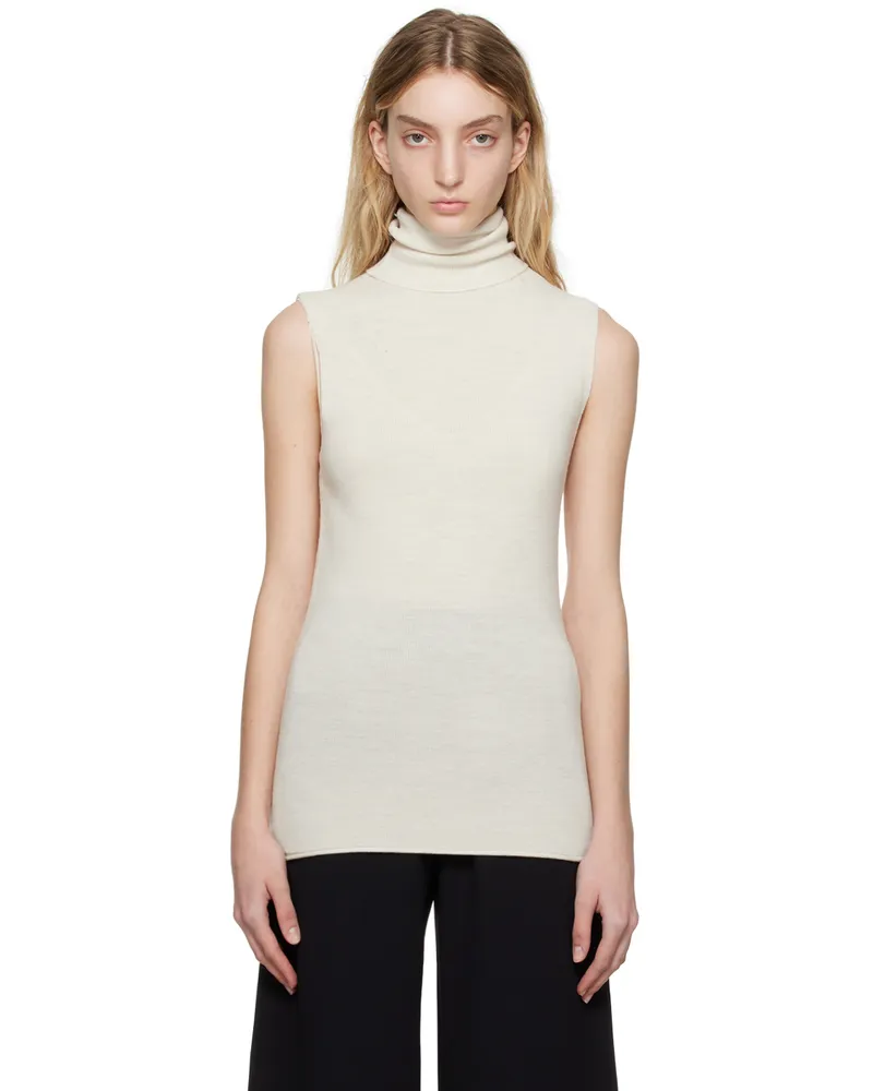 Mark Kenly Domino Tan Studio Beige Kelly Tank Top Bone