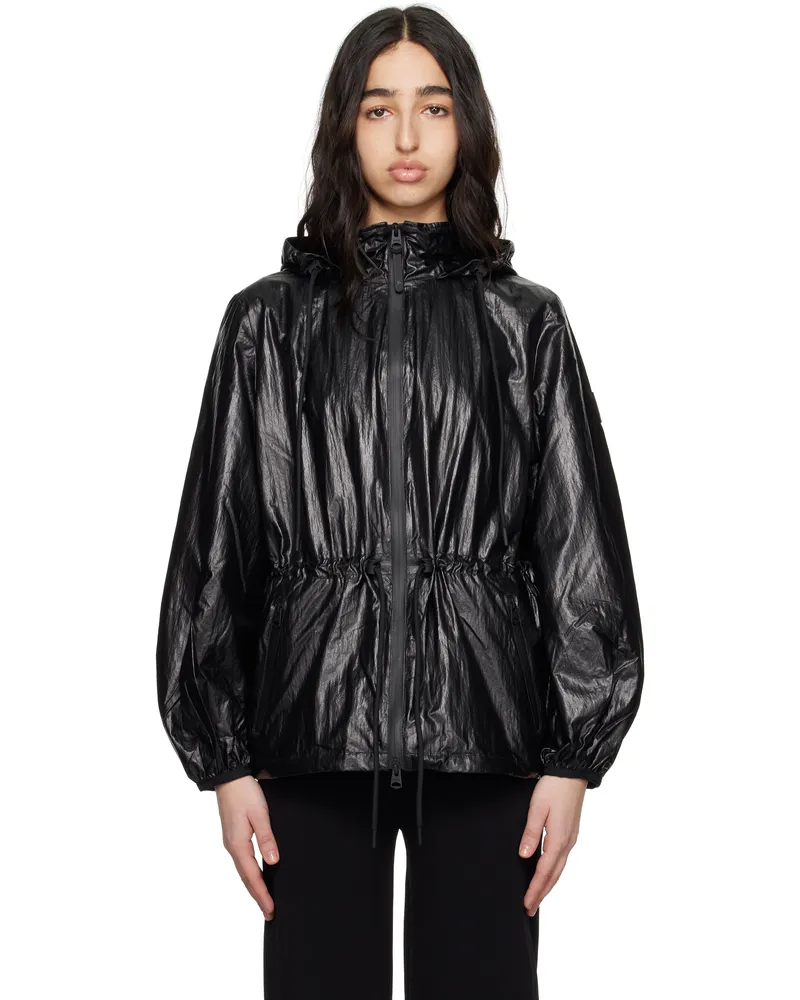 Mackage Black Isha Balloon Sleeve Rain Jacket C0001