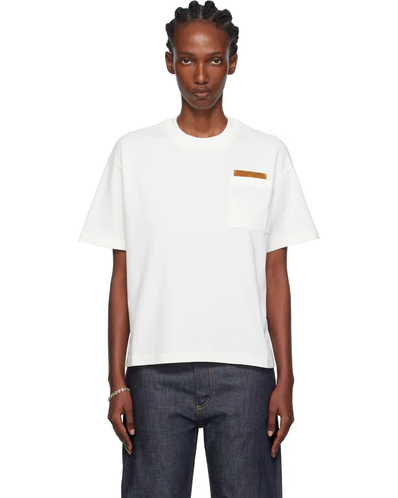 Bottega Veneta Off-White Cotton Jersey T-shirt 9071