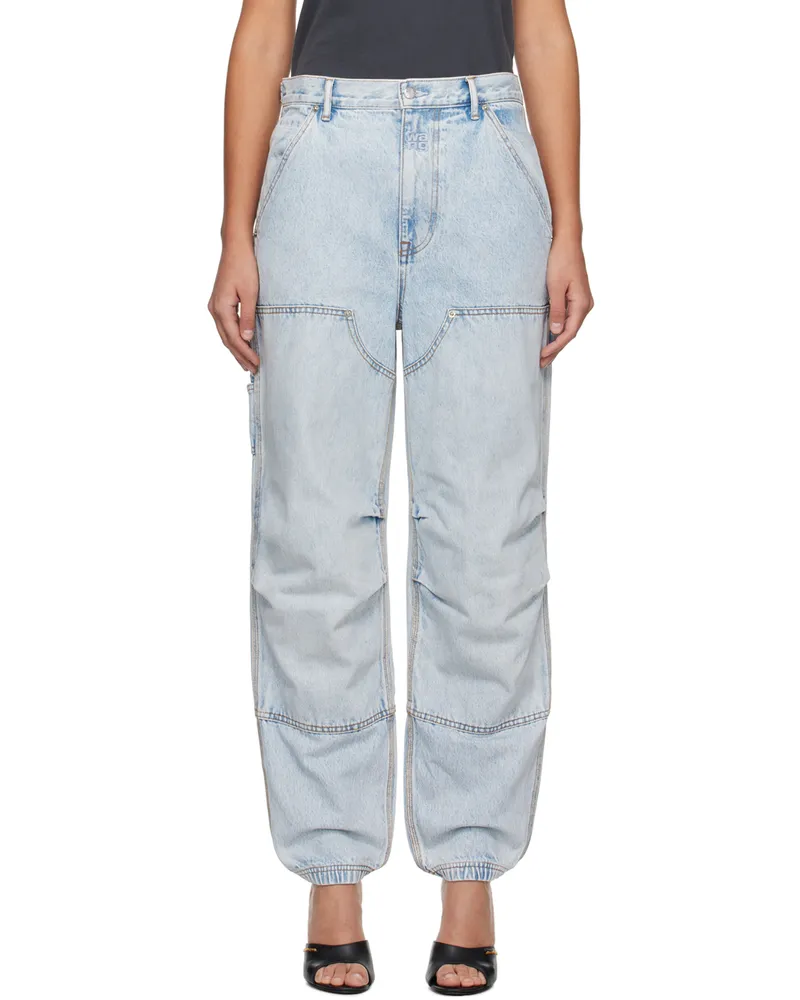 Alexander Wang Blue Double Front Jeans 270