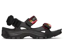 Black Suicoke Edition Curb Laces Sandals