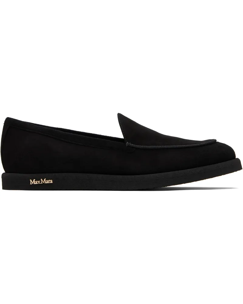 Max Mara Black Soft Moc Loafers 007