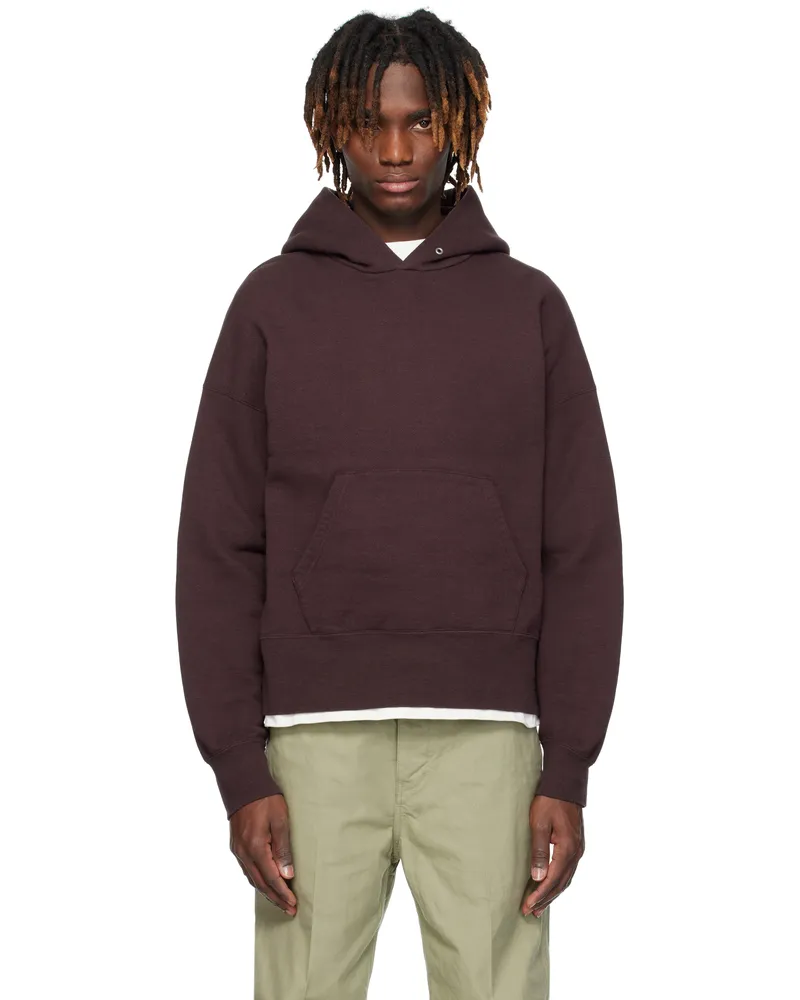 Visvim Burgundy Court P.O. Hoodie Burgundy