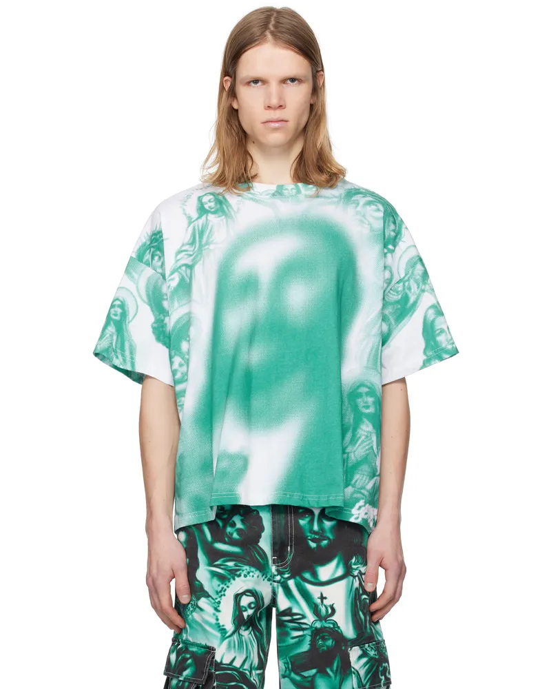 Gerrit Jacob White & Green Oversized T-shirt White
