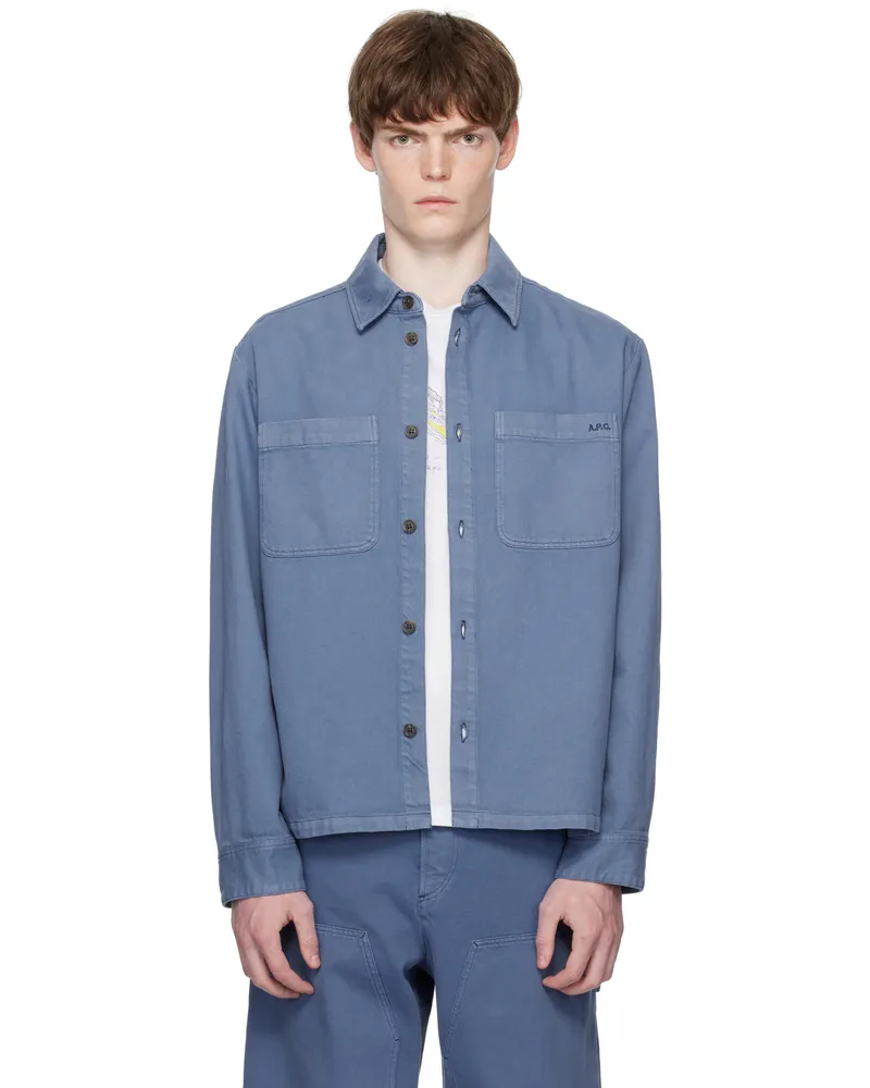 A.P.C. Blue Leon Overshirt Iaa