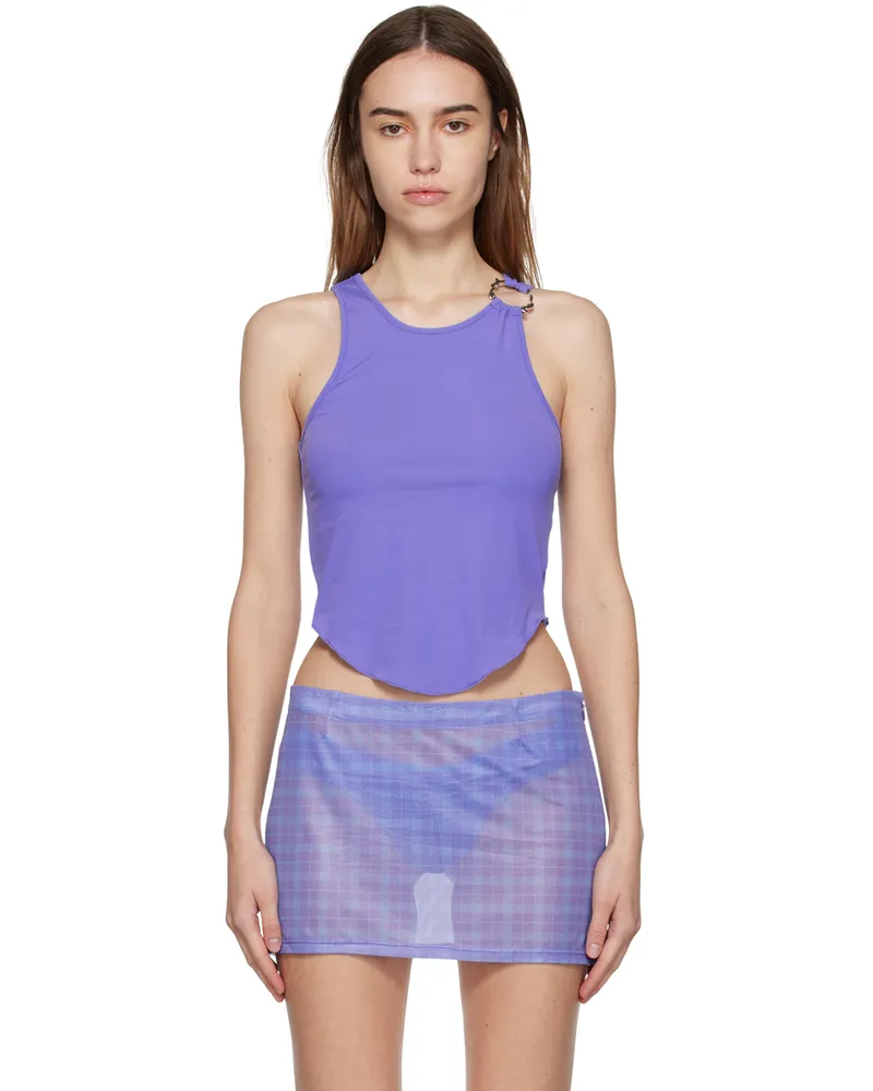 Miaou Purple Hannah Jewett Edition Bobbi Tank Top Periwinkle