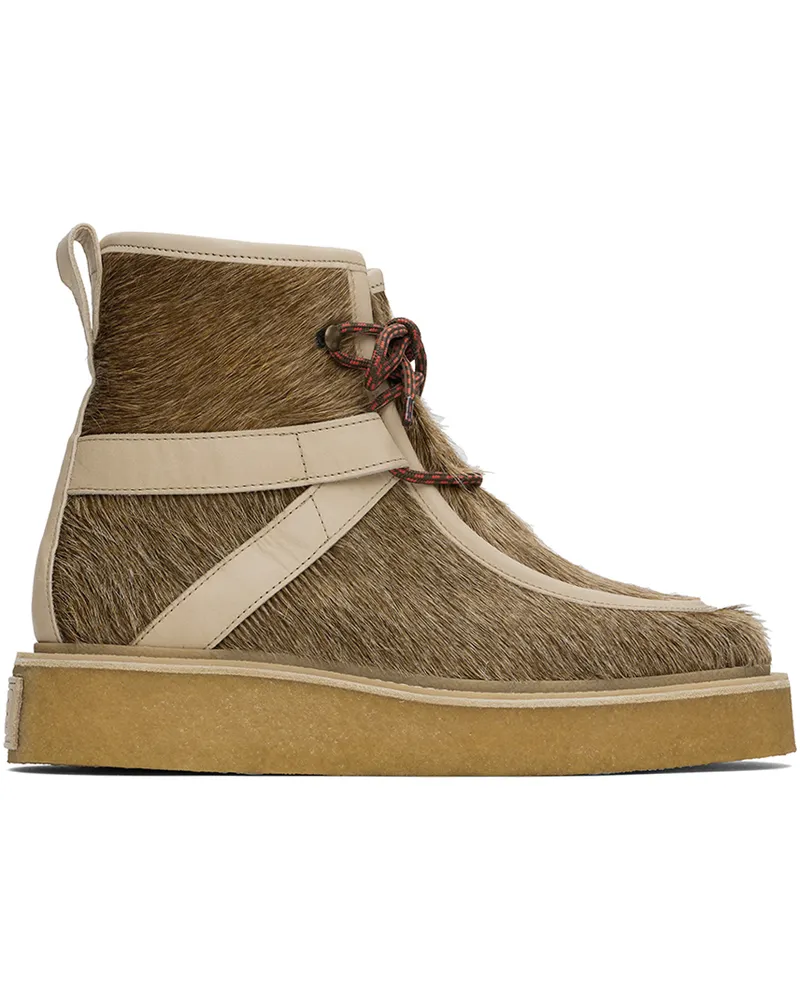 Kenzo Brown Kenzo Paris Yuki Pony Leather Boots Hair