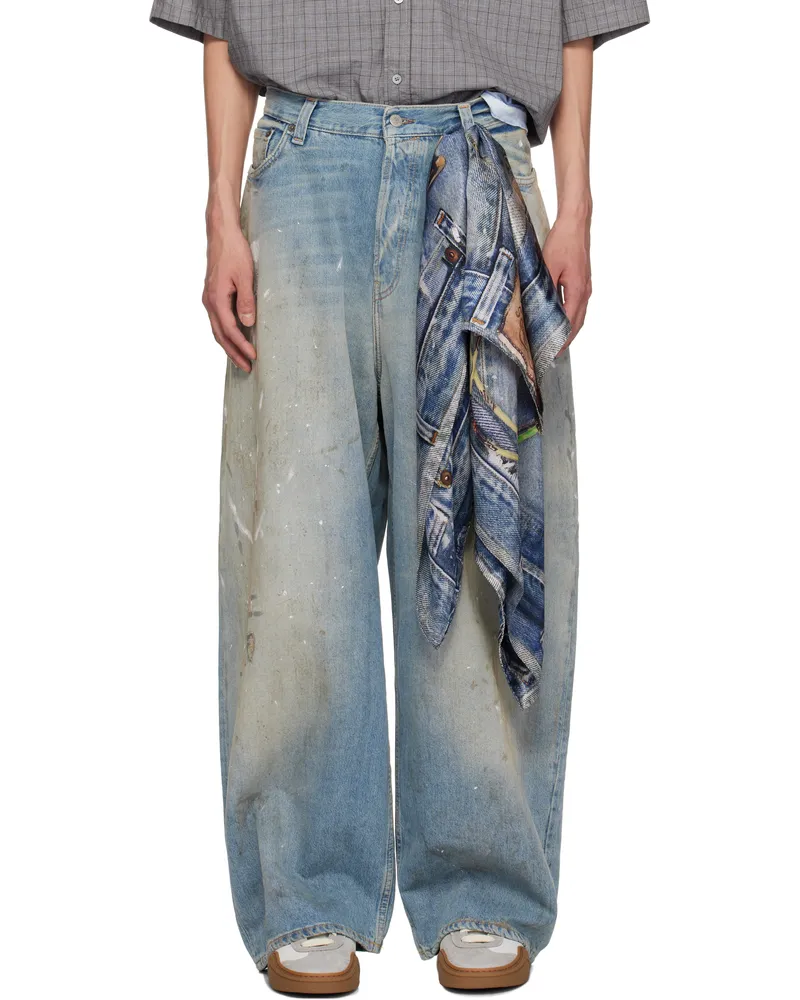 Acne Studios Blue Super Baggy Fit 2023M Jeans 228
