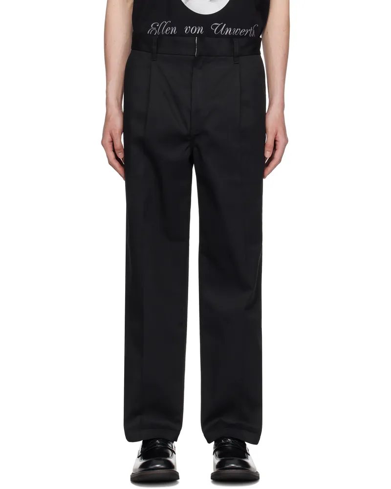 Wacko Maria Black Dickies Edition Pleated Trousers Black