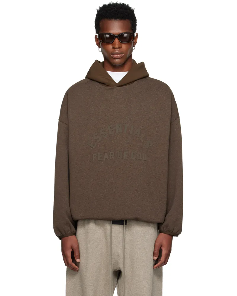 Fear of God Brown Bonded Hoodie Heather