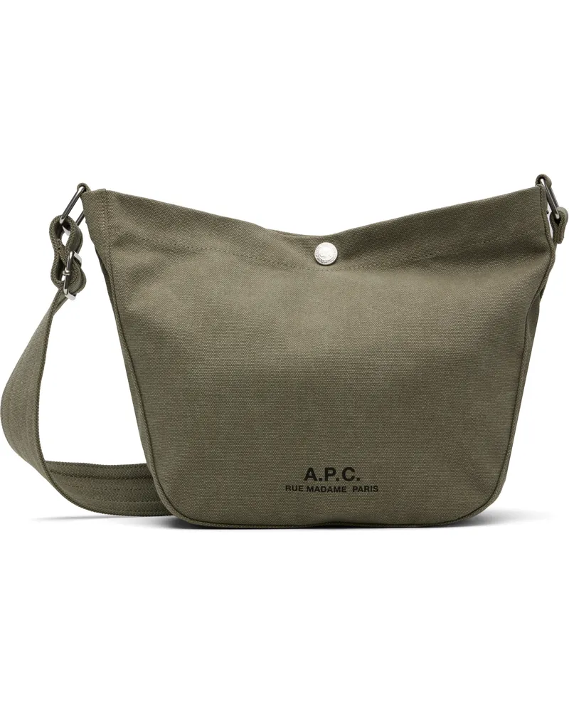 A.P.C. Khaki Journal Satchel Jaa