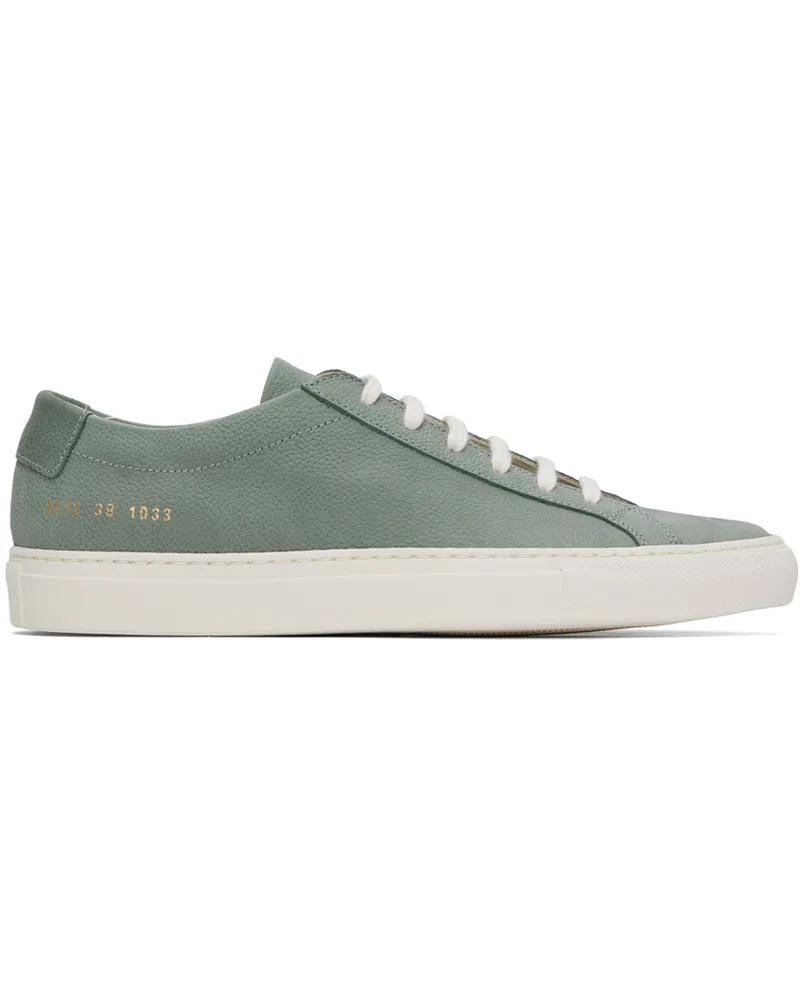 Common Projects Green Contrast Achilles Sneakers 1033
