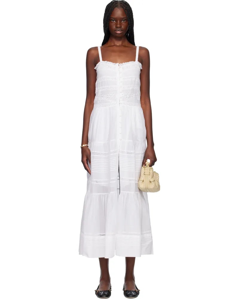 Étoile Isabel Marant White Divine Maxi Dress White