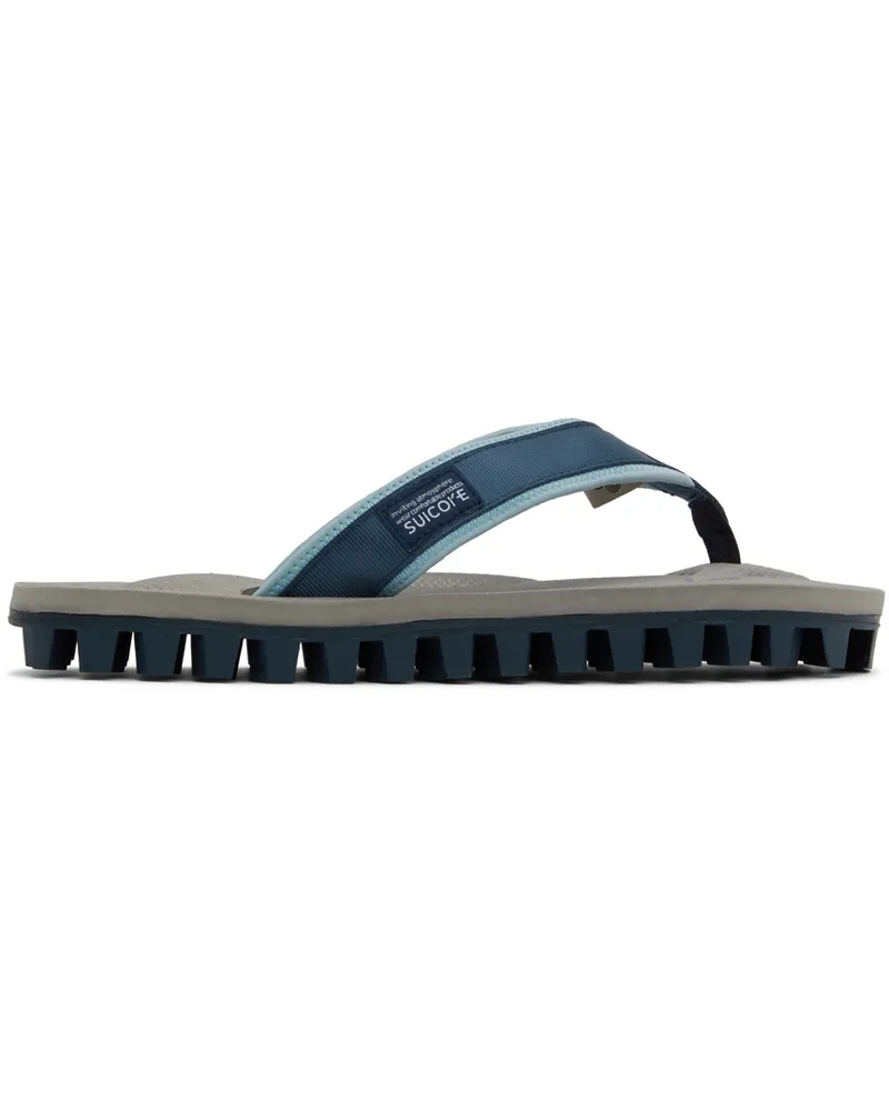 SUICOKE Navy JONO Flip Flops Navy