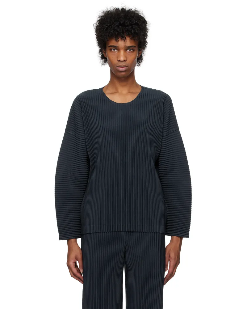 Issey Miyake Navy Monthly Color January T-shirt 76-midnight