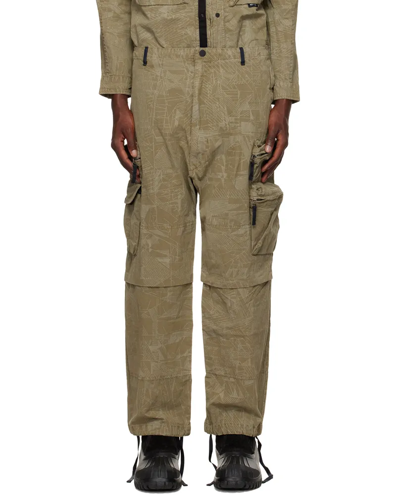 NemeN Khaki Java Multipocket Parachute Cargo Pants 177