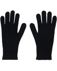 Totême Black Cashmere Gloves Black