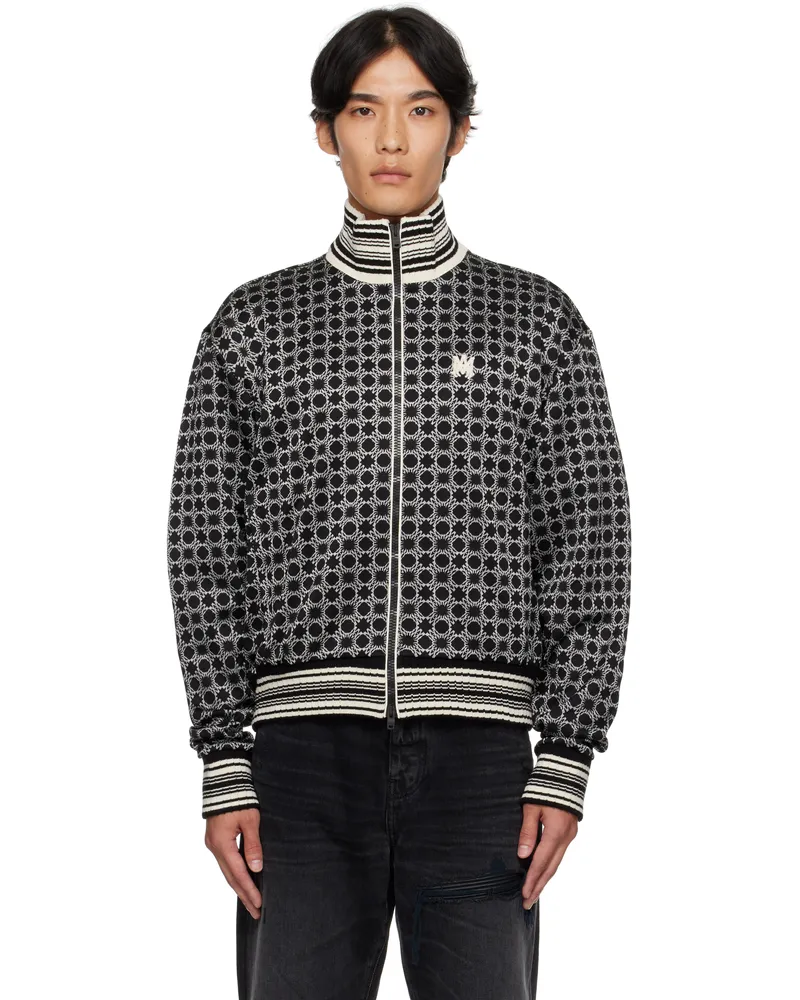 Amiri Black & White MA Quad Track Jacket Black
